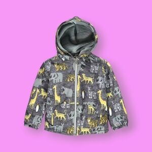 Mick Mack Infant Charcoal Grey Jungle Fall Jacket Size 12M